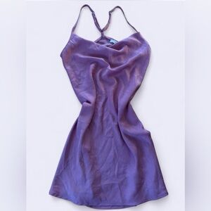 Chic Strapless Lavender Dress